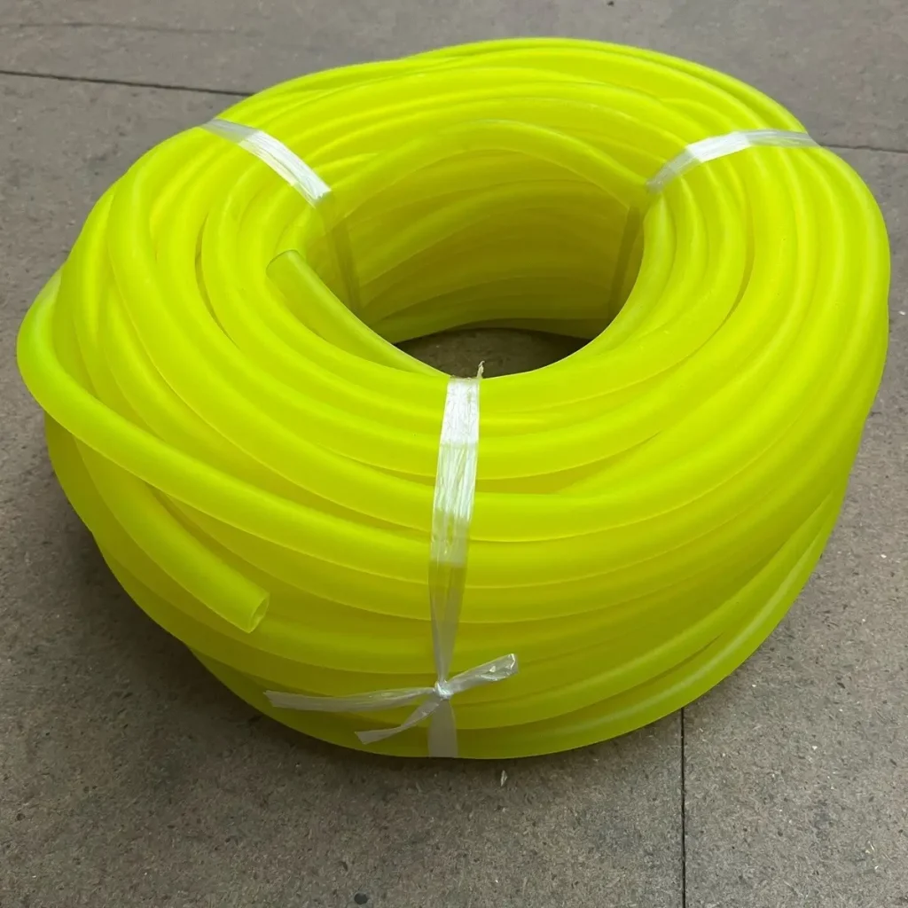 Heavy metallic petrol pipe